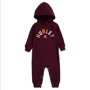 Hurley Baby Boys' Long Sleeve Hooded Coverall (6M)